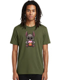 Cartoon-Bat(1) Mens Graphic Tee, 100% Cotton, Casual Summer Wear