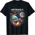 Artemis II Rocket Space Launch Back to The Moon Mission 2026 T-Shirt