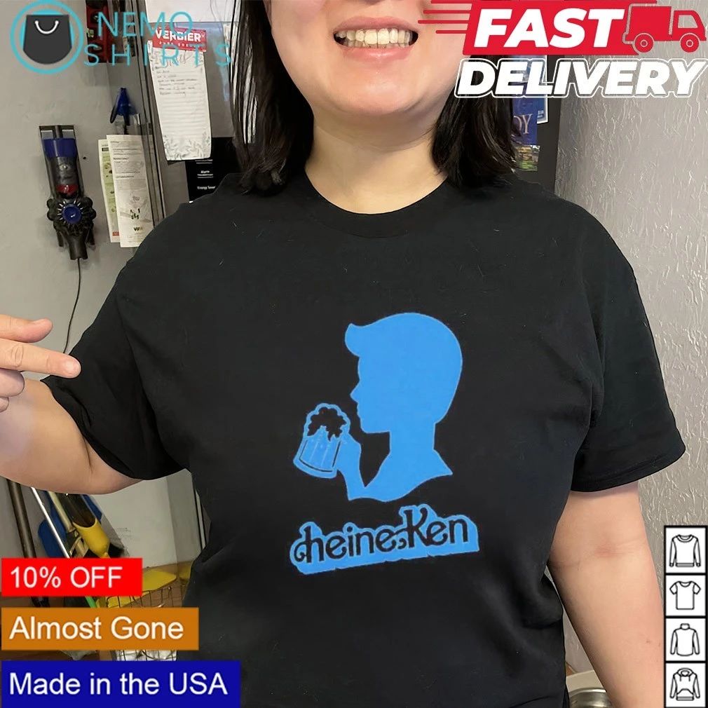 Heineken Beer Silhouette Drinking Parody shirt