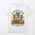 Botanical Escape T-Shirt Plant Lover Gift Retro Boho Garden Cat Mom Tee Est 1985