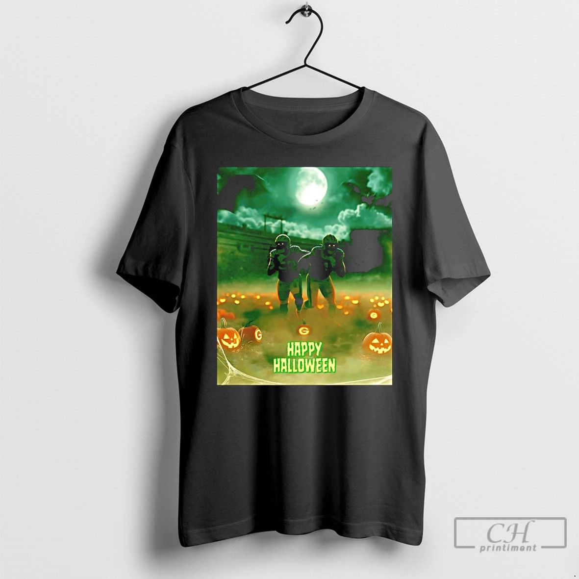 Classic Green Bay Packers Happy Halloween 2025 T Shirts