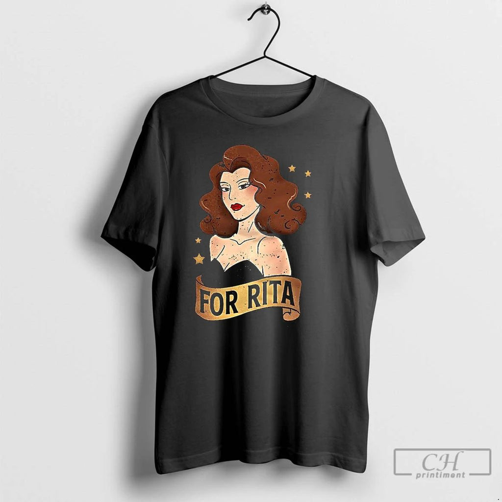 Premium For Rita Portrait Cartoon Retro T Shirts