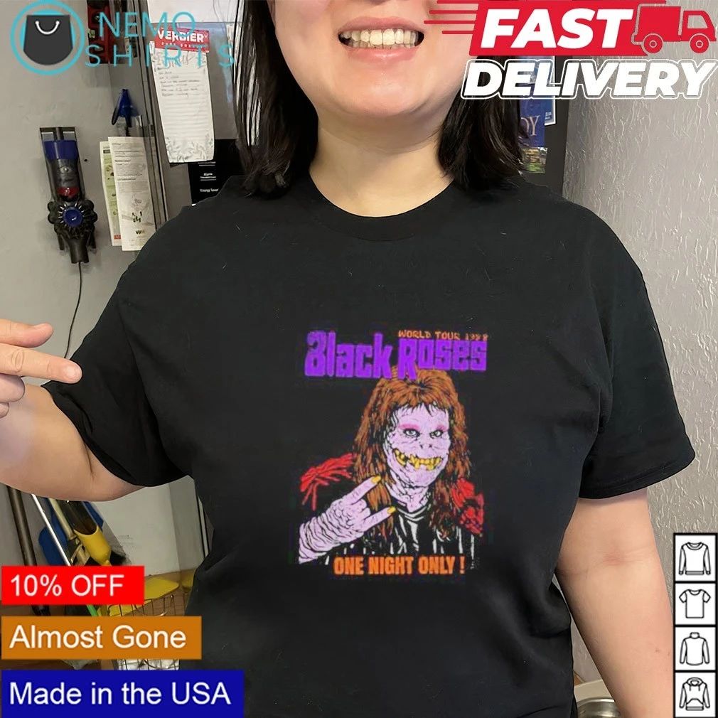 Black Roses World Tour 1988 One Night Only Bootleg shirt