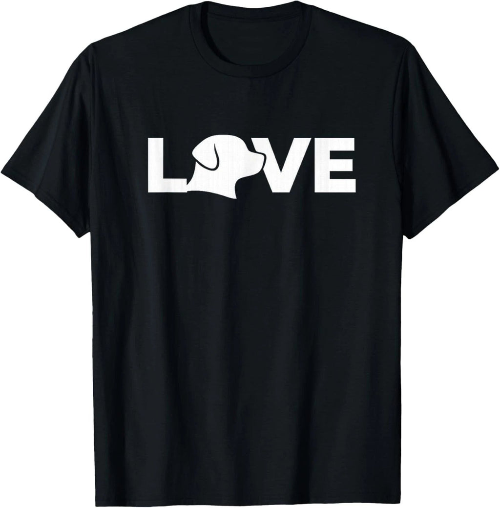 Love Dog Silhouette Shirt – Cute Pet Lover Valentine Tee T-Shirt