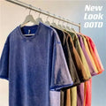 Men’s Vintage Washed Loose Fit T-Shirt 100% Cotton Summer Tee Unisex S–5XL