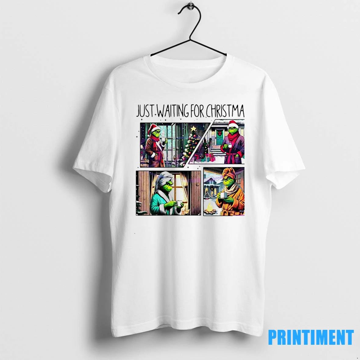 Cozy Grinch Just Waiting For Christmas Tshirts Sweater
