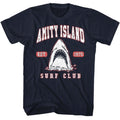 Jaws - Surf Club Collegiate - American Classics - Solid Blue Adult Short Sleeve