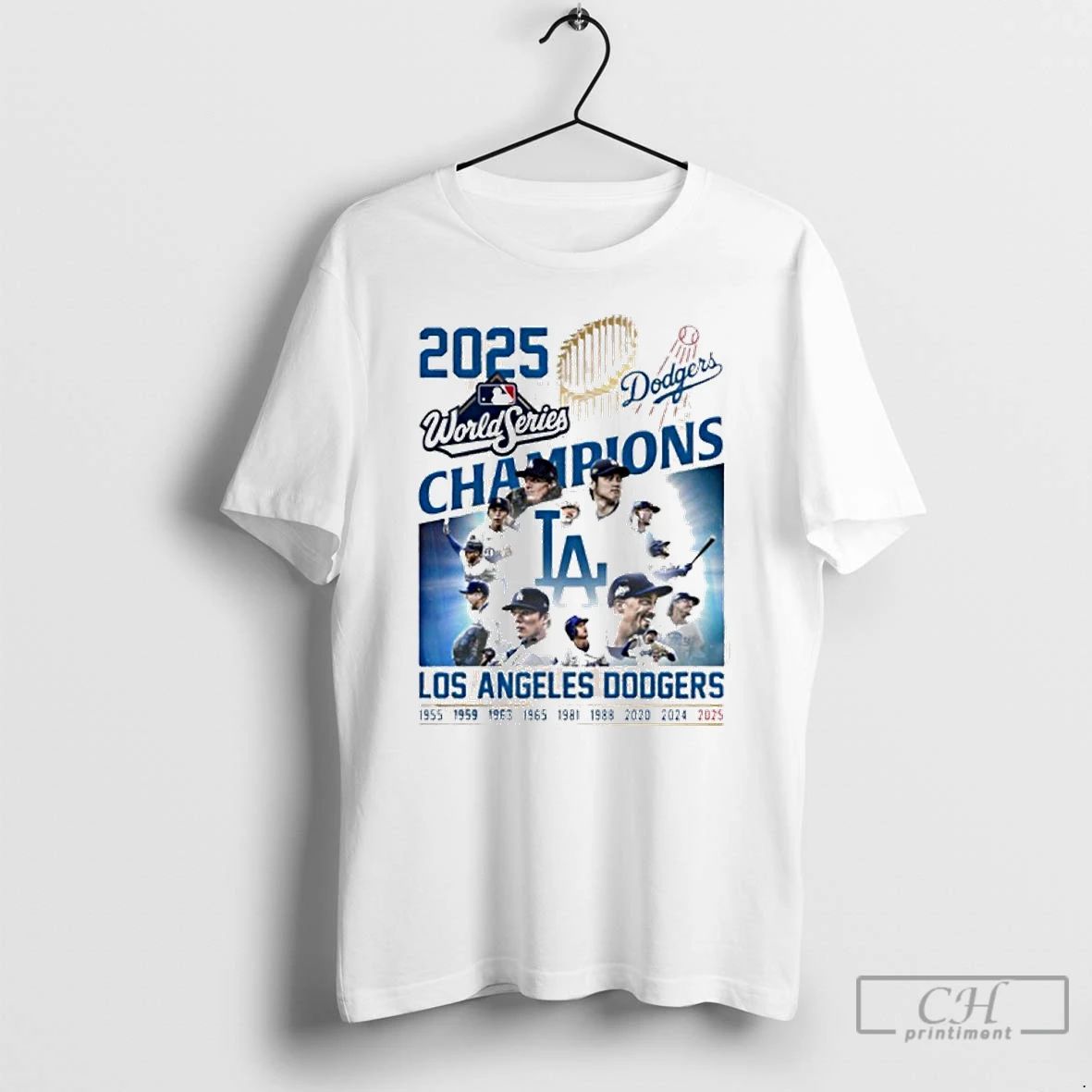 Premium 2025 World Series Champions Team Player Los Angeles Dodgers T Shirts