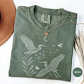 Comfort Colors Heron Nature T-Shirt, Boho Unisex Gift, Womens Clothing, Gardeni