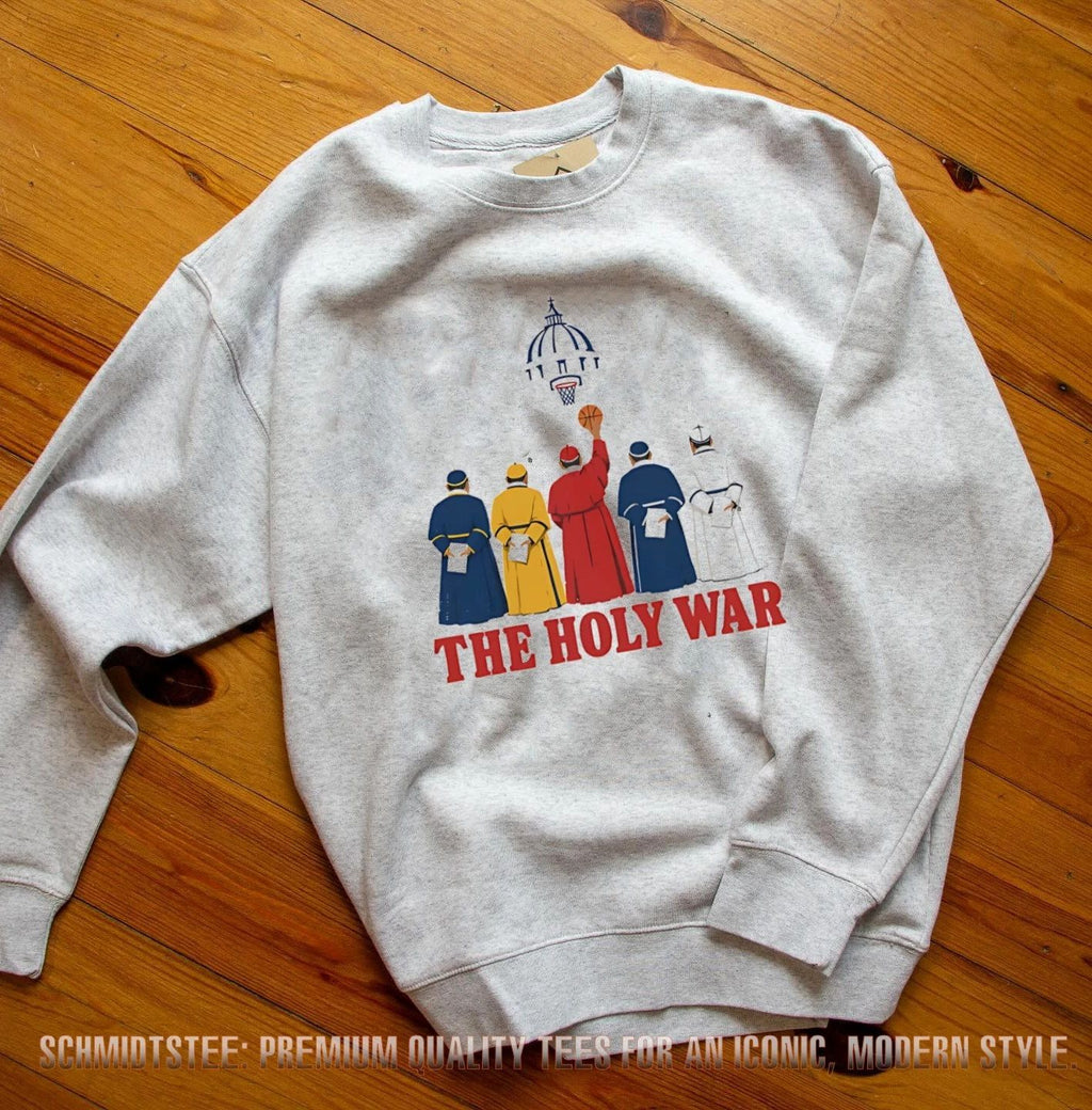 The Holy War basketball graphic shirt