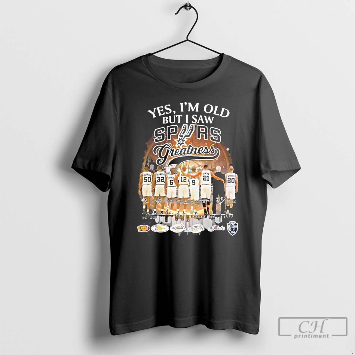 Premium Yes Im Old But I Saw San Antonio Spurs Legends Greatness T Shirts