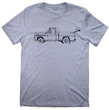 Eco-Friendly, Pickup Truck Surf T-Shirt, Heather Storm Grey, Unisex