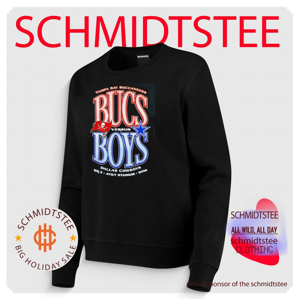 Tampa Bay Buccaneers Bucs Vs Dallas Cowboys Boys 2026 Week 5 At At&T Stadium shirt
