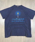 Delta Pro Weight XL Navy Blue Inspirational Graphic Cotton Men's T-Shirt