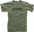 Olive Drab Distressed Army Logo T-Shirt