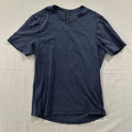 Lululemon Shirt Mens Large Navy Blue V Neck Pima Cotton Performance Athletic