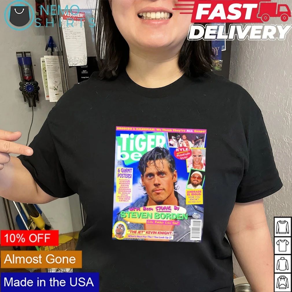 Steven Borden Tiger Beat Magazine Cover Featuring Kevin Knight and Andrade El Idolo shirt