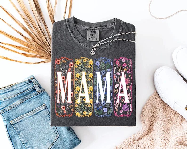 Floral Boho Mama Comfort Tee