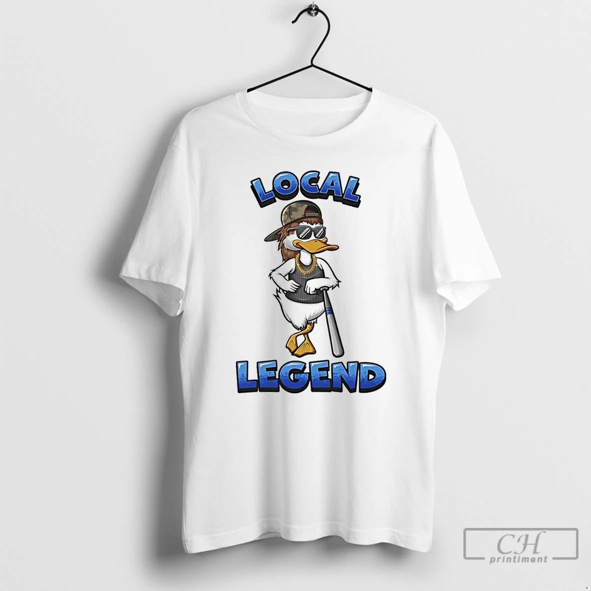 Classic Duck Baseball Local Legend Mascot T Shirts