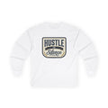 Hustle in Silence long sleeve tee | Motivational graphic shirt