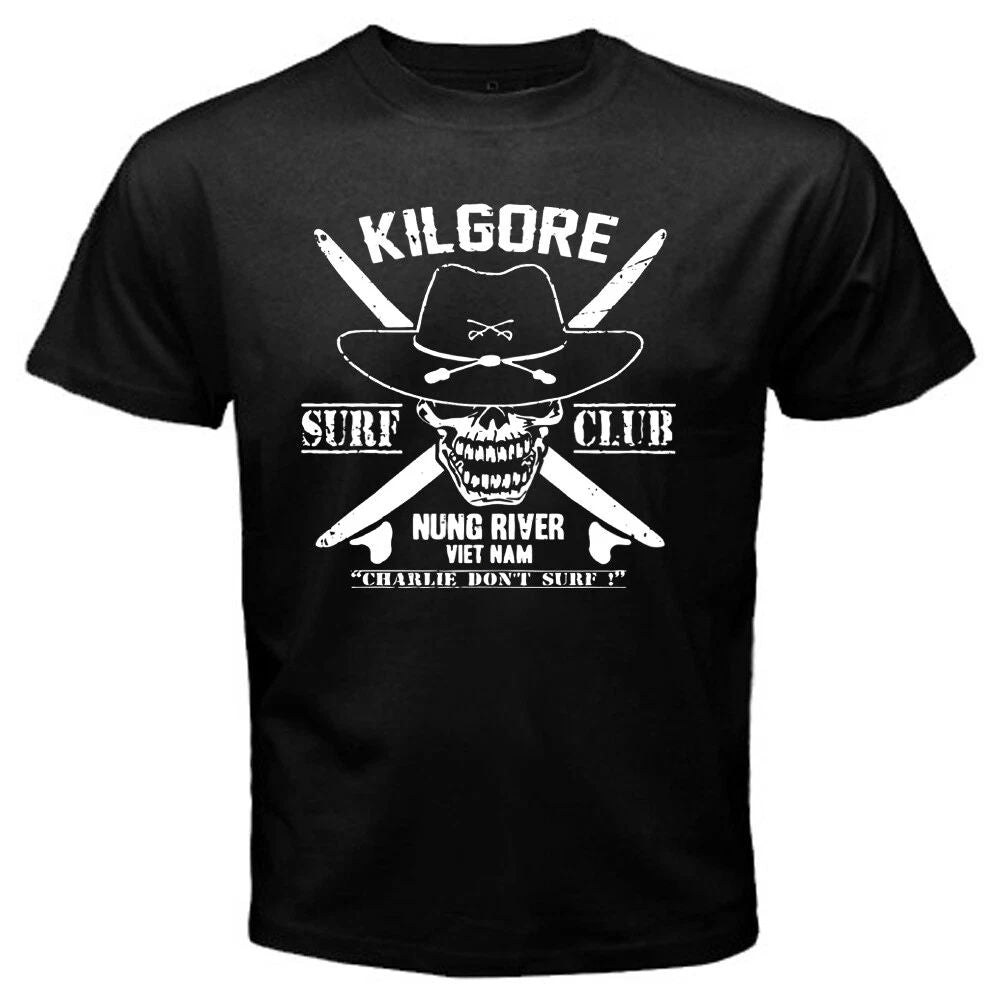 Kilgore Surf Club Apocalypse Now Movie Men's Black T-Shirt Size S to 4XL