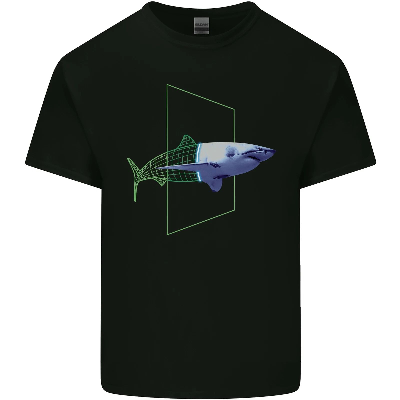 A SCI-FI Shark Mens Light Cotton T-Shirt