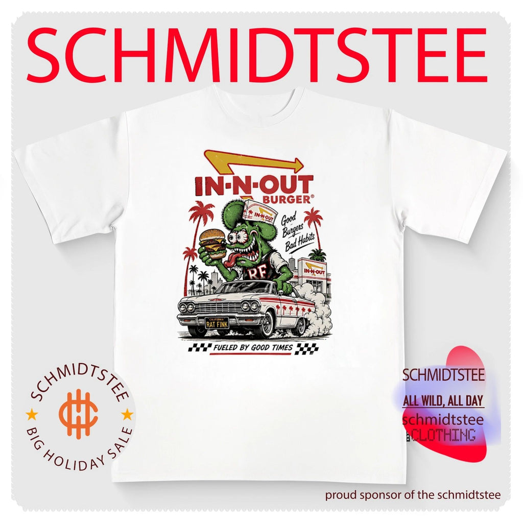 Rat Fink x In-N-Out Burger good burgers bad habits shirt