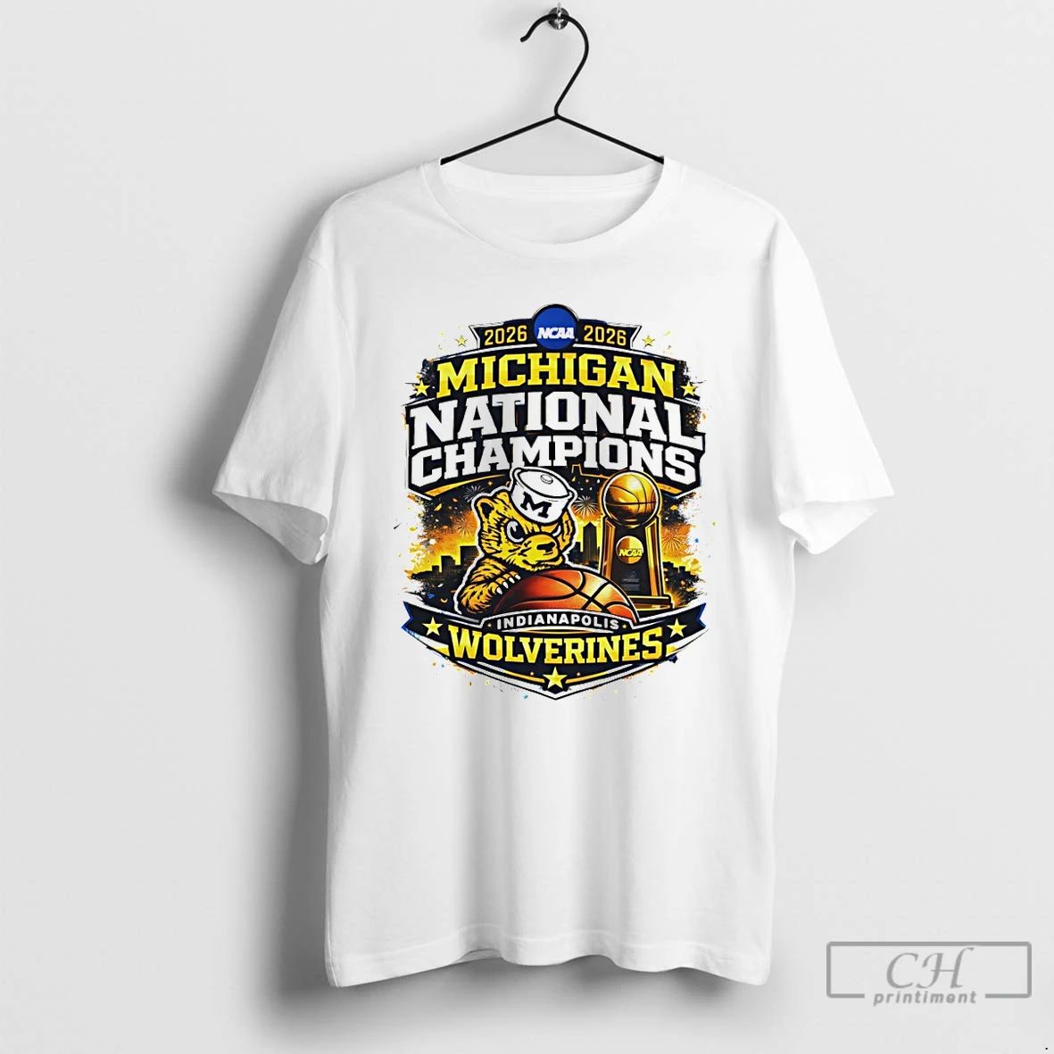 Premium Michigan Wolverines Basketball National Champions 2026 Final Four Indianapolis