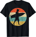Surfer Silhouette Retro Surfing T-Shirt Hoodie