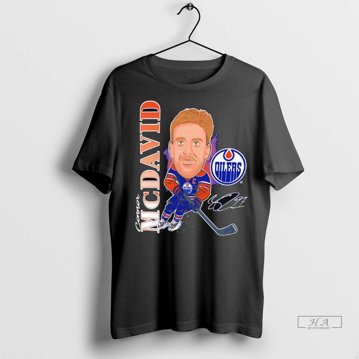Trendy Officials Connor Mcdavid Edmonton Oilers Hockey Caricature Player Signature Shirt Sweater