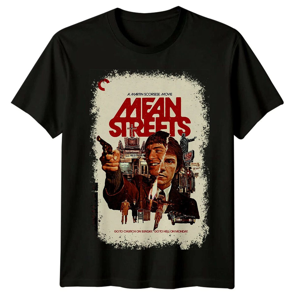 Mean Streets (1973) Movie Poster Inspired T-Shirt Retro Classic  Tee Unisex