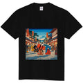 Japanese Ukiyo-e Street Scene T-Shirt – Traditional Edo Art Graphic Tee