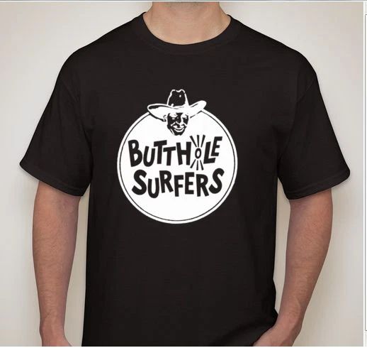 Butthole Surfers Thrash hardcore  Punk rock band T shirt tee