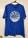 Bella + Canvas Unisex Blue Cotton Graphic Expedition T-Shirt 2XL Short Sleeve
