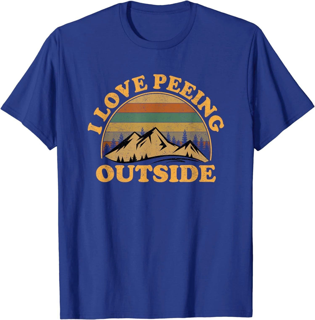 I Love Peeing Outside Funny Fun Camping Hiking Unisex T-Shirt