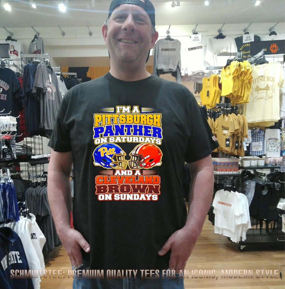 I’m a Pittsburgh Panther on Saturdays and a Cleveland Brown on Sundays shirt