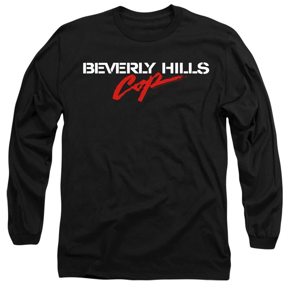 Beverly Hills Cop Logo  Mens Long Sleeve T-Shirt, Black