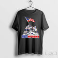 Classic Ice Hockey Champions 2026 Usa Players Raising Flag Graphic