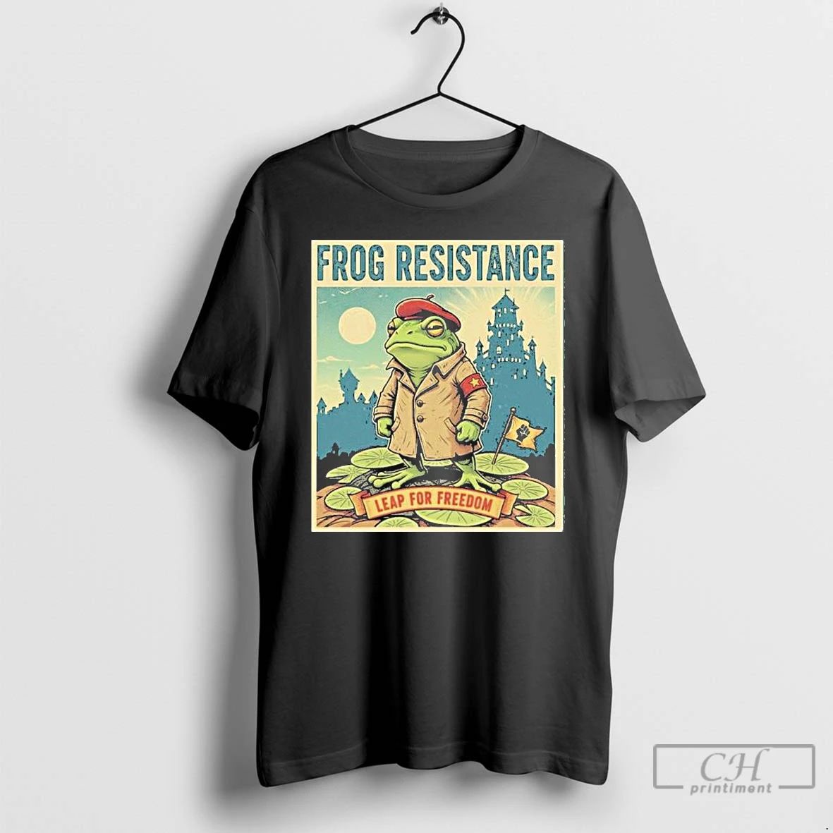 Classic Portland Frog Resistance Leap For Freedom T Shirts