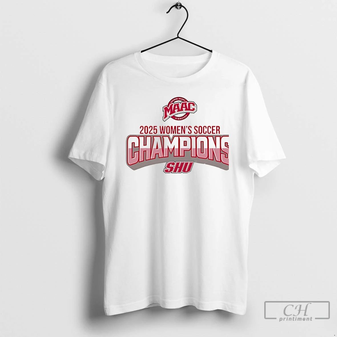 Premium Sacred Heart Pioneers Maac 2025 Womens Soccer Champions Christmas T Shirts