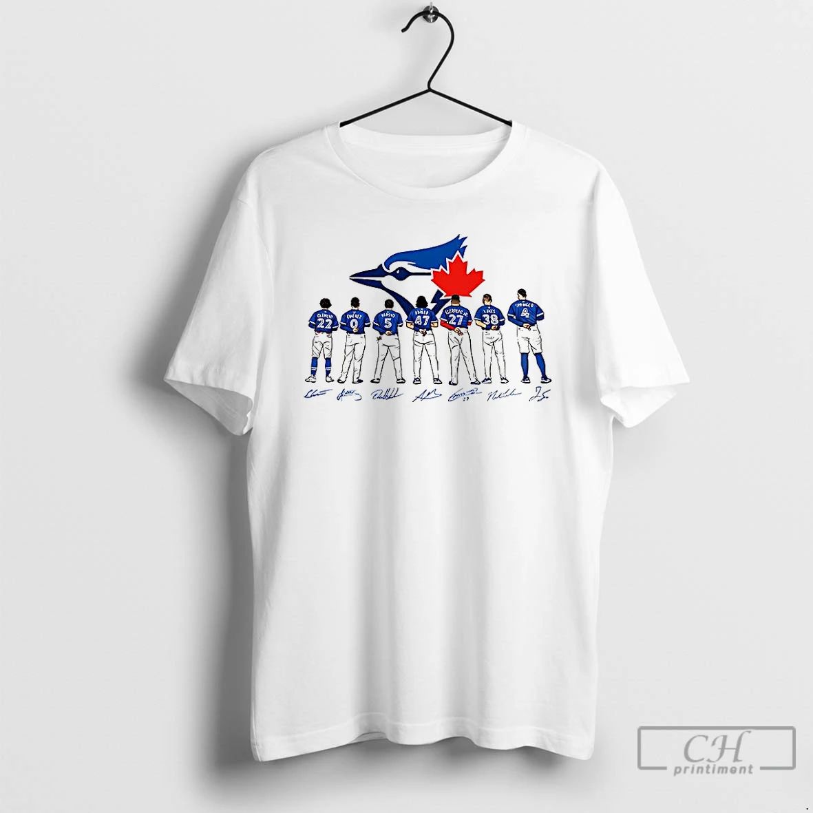 Classic Toronto Blue Jays Mlb Lineup 2025 Chasing The Same Dream Signature T Shirts