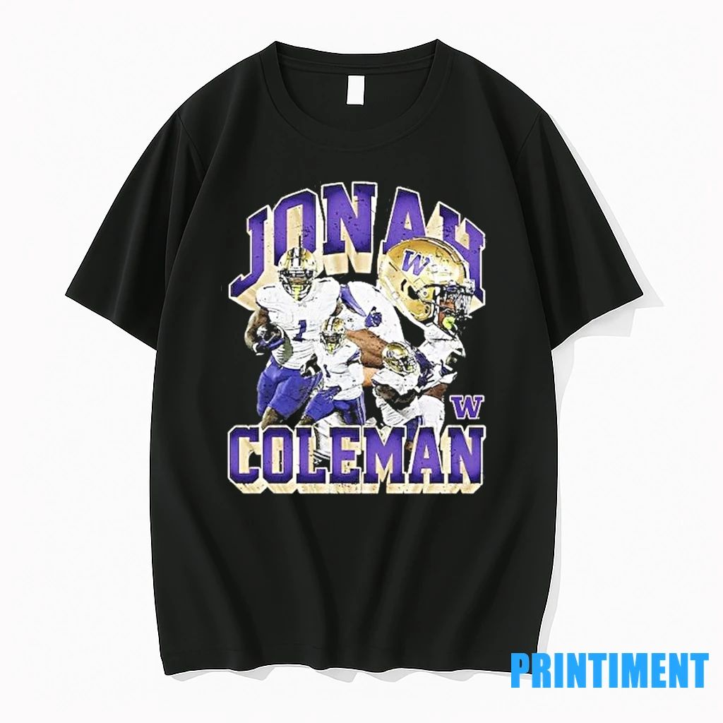Jonah Coleman Washington Huskies Player Collage Tshirts Sweater