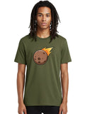 Falling-Moon Mens Graphic Tee, 100% Cotton, Casual Summer Wear