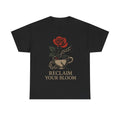 Floral Motivational Tee - Unisex Heavy Cotton T-Shirt