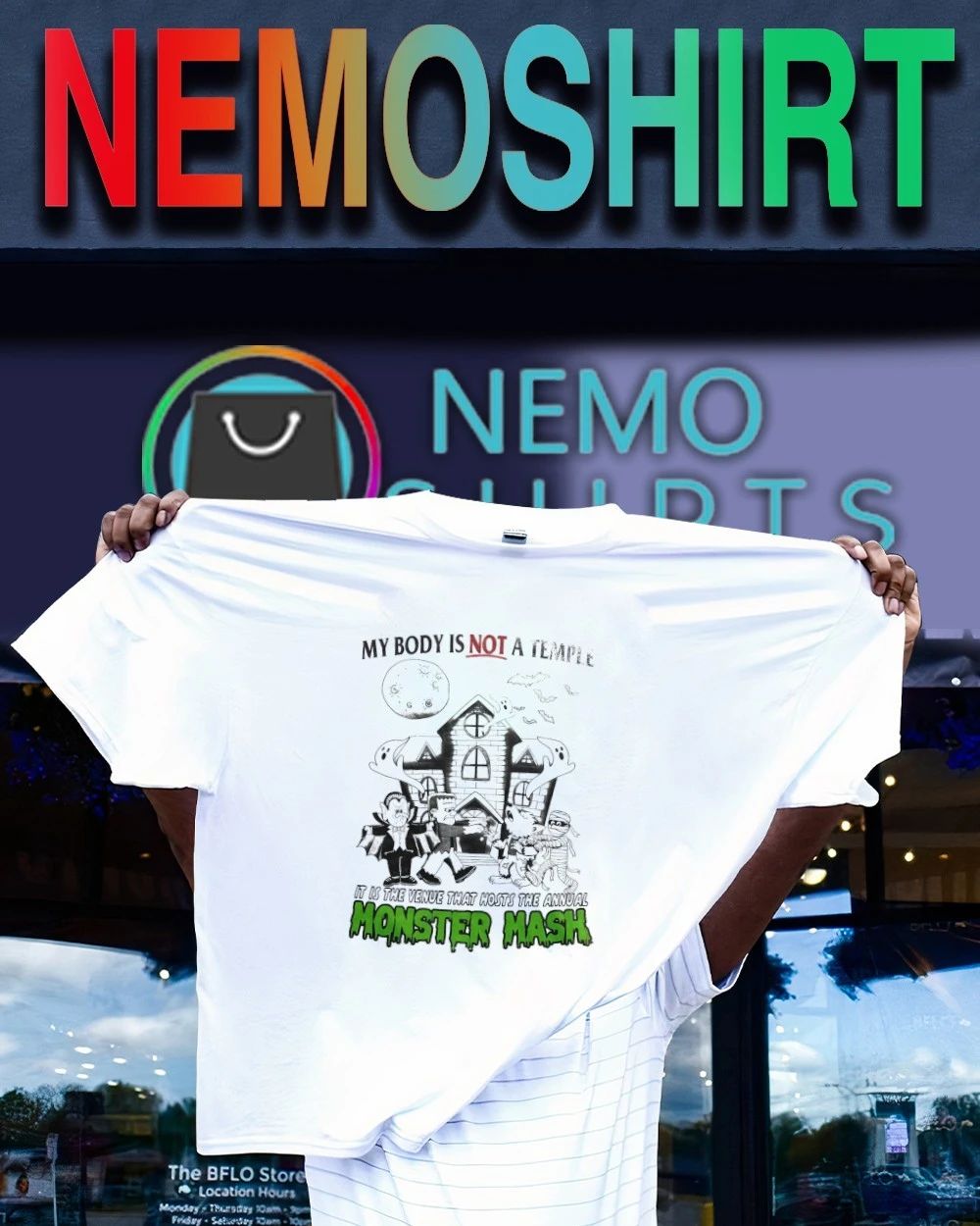 My Body Is Not A Temple It Is The Venue That Hosts The Annual Monster Mash Halloween shirt
