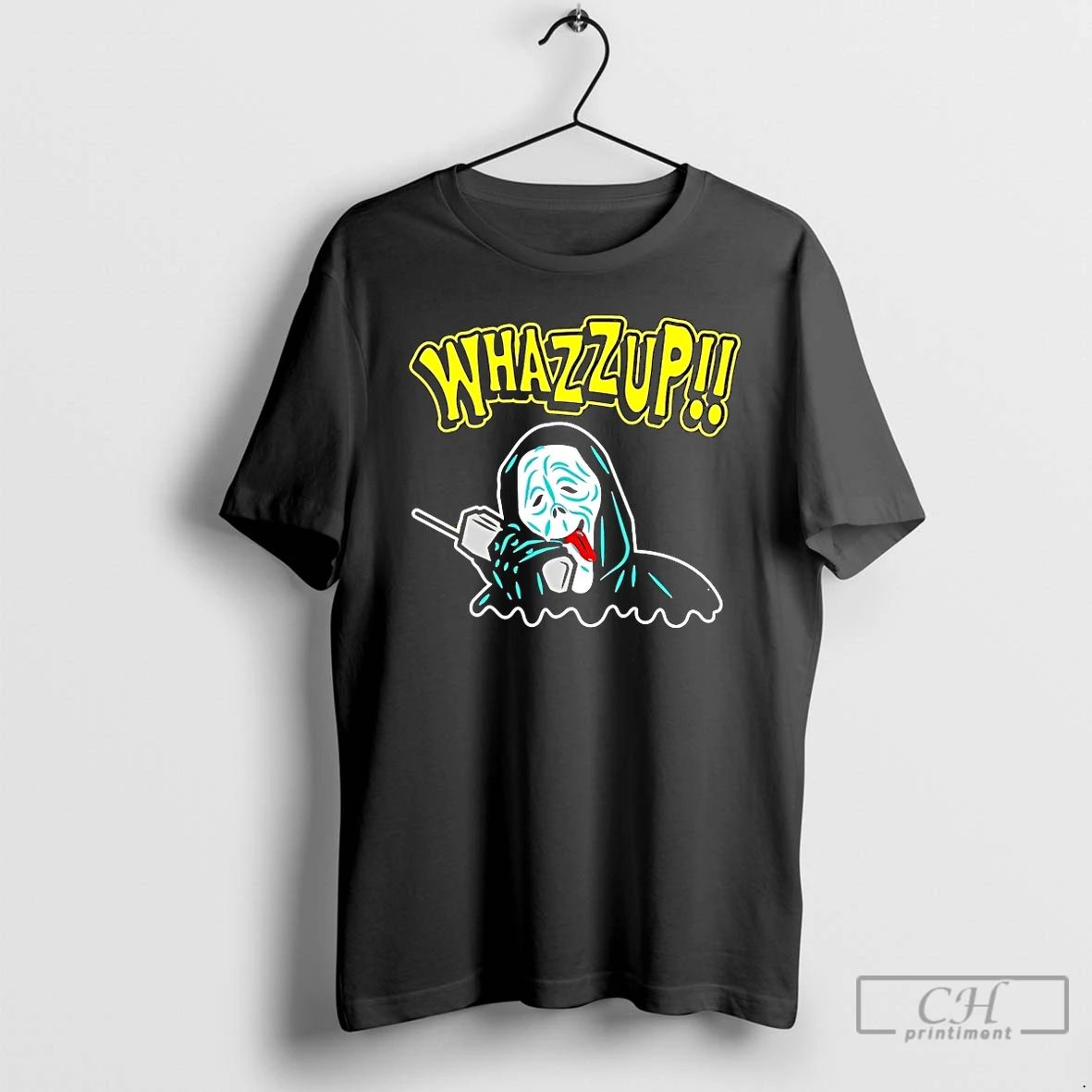 Classic Ghostface Scream Whazzup Halloween T Shirts