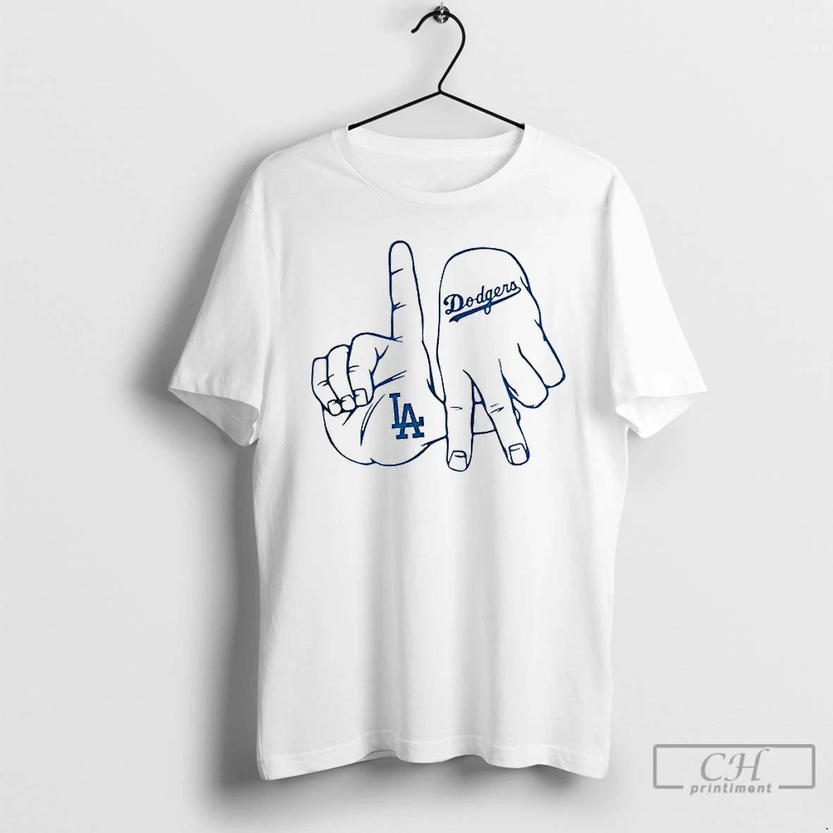 Classic Los Angeles Dodgers Hand Sign T Shirts