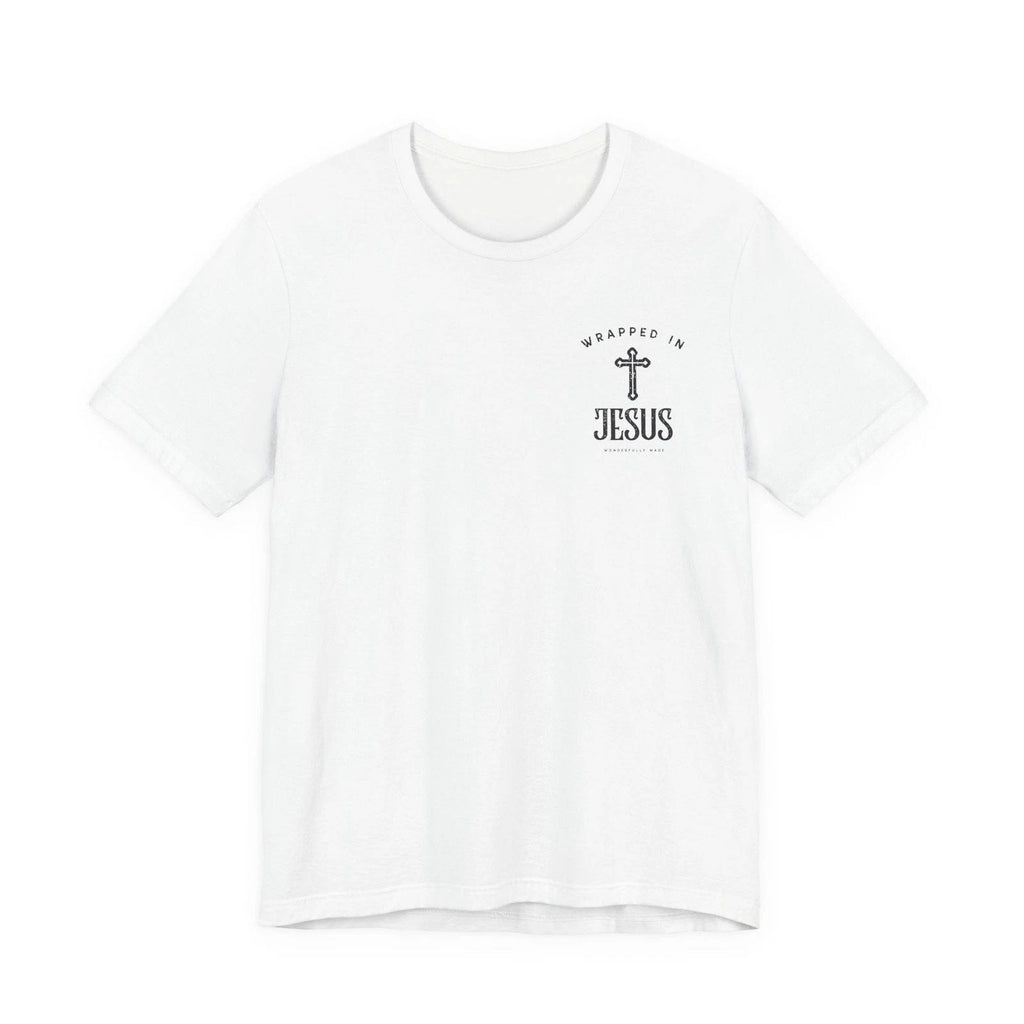 Wrapped in Jesus Unisex Tee | Angel Cherub Graphic Shirt.