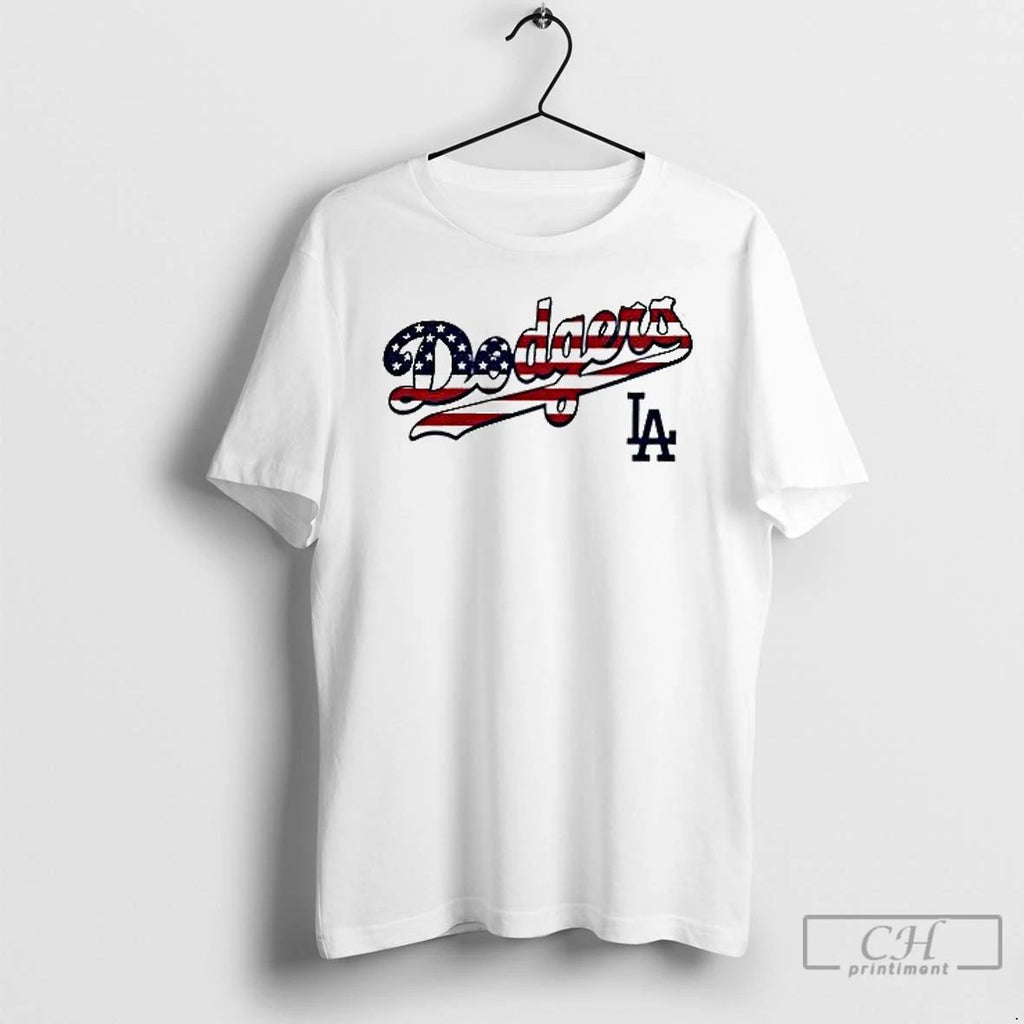 Classic Los Angeles Dodgers X Independence Day Baseball Mlb T Shirts
