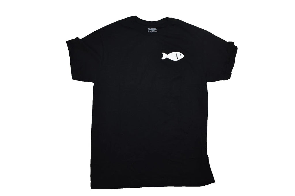 Do Big Studios Mens Fisch Fish Graphic Black Gamer Shirt New S-XL